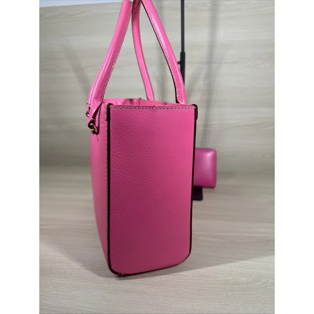 Kate Spade Wellesley Quinn Tote Pink‎ Leather Satchel Bag Handbag Purse & Wallet
